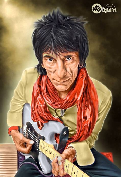 Portrait Musician (Ronnie Wood) in painting by awie06 on DeviantArt ...