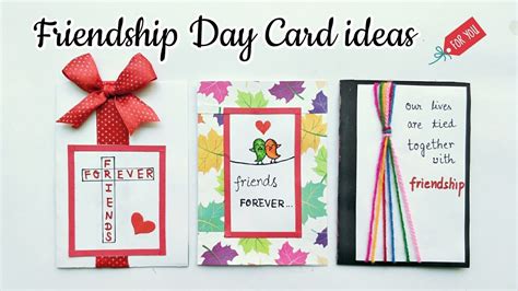 3 Special Card for Friendship Day.Handmade Card for Friends.Simple and Easy Friendship Day Card idea