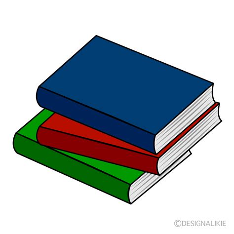 Stacked Books Clip Art Free PNG Image｜Illustoon