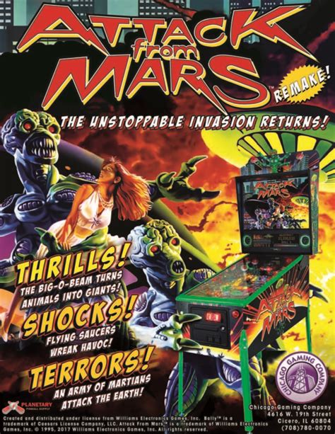 Attack from Mars Remake Pinball Machine - Elite Home Gamerooms