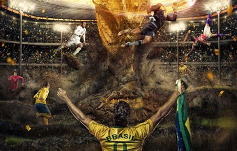 Wallpaper sport, gold, stadium, people, Nike, football, men, crowd ...