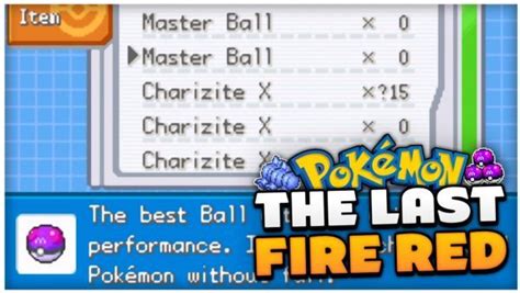 Pokemon The Last Fire Red Cheats ROM TLFR