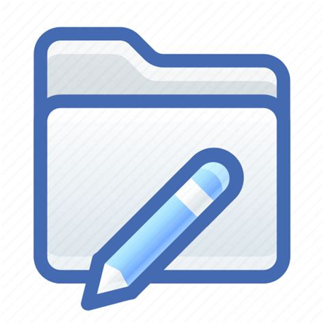 Folder, edit, rename icon - Download on Iconfinder