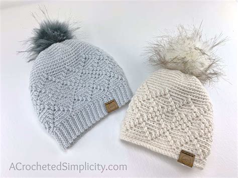 Argyle Beanie & Slouch - Free Crochet Hat Pattern - A Crocheted Simplicity