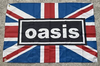 OASIS UNION JACK MUSIC FLAG – 3x2 Ft BRITPOP - FESTIVALS NOEL & LIAM GALLAGHER | eBay