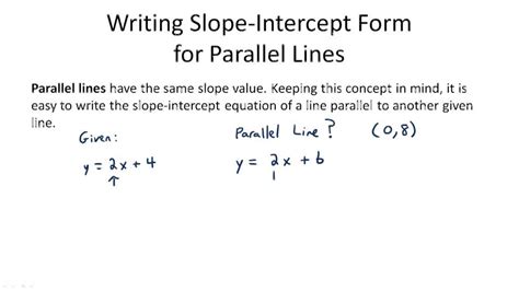 Equations of Parallel Lines | CK-12 Foundation