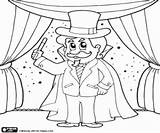 Goochelaar Colorear Kleurplaat Mago Magicien Magician Magos Kleurplaten  sketch template