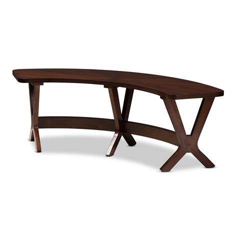 Curved Dining Bench With Back - Ivory Leather Curved Dining Bench ...