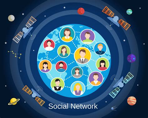 Global social network concept 452991 Vector Art at Vecteezy