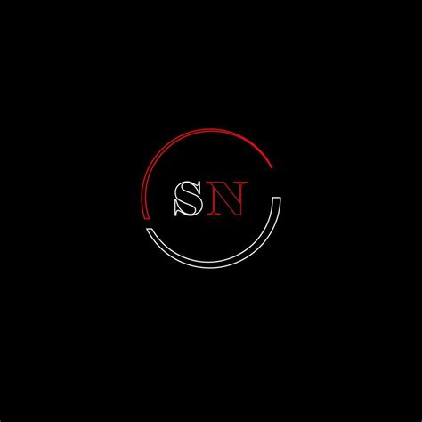 SN creative modern letters logo design template 32183876 Vector Art at ...