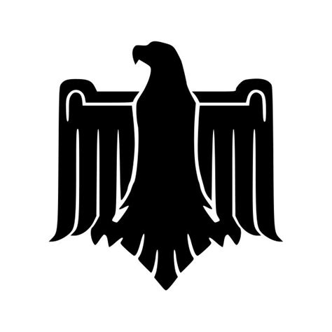 Simple color vinyl Heraldic German Eagle | Stickers Factory