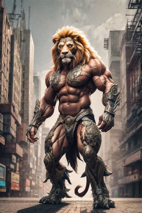 Muscular Lion