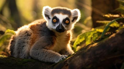 Premium AI Image | Lemur Catta in the wild