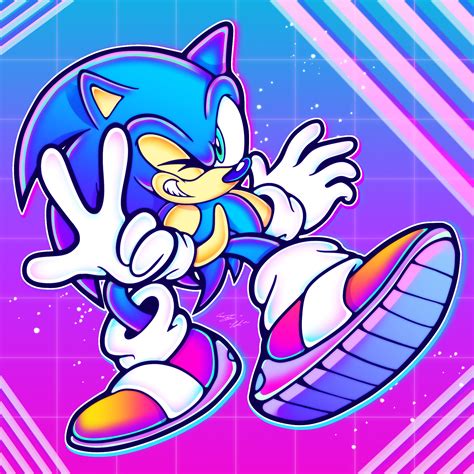 ArtStation - VaporWave Sonic V.2