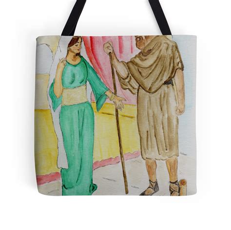 "Elisha and the Shunammite Woman .. 2 Kings 4:8-37" Tote Bags by Anne Gitto | Redbubble