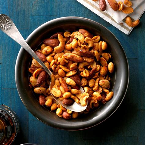 Spicy Mixed Nuts Recipe: How to Make It | Taste of Home