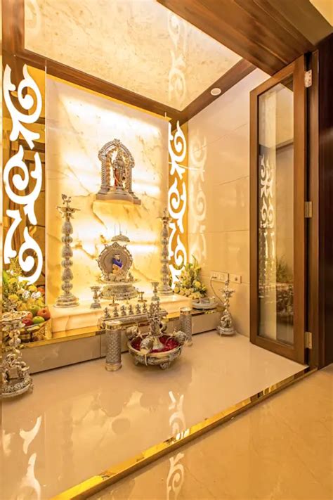 How to make a beautiful mandir at home - 10 perfect examples | homify | Pooja room design, Pooja ...