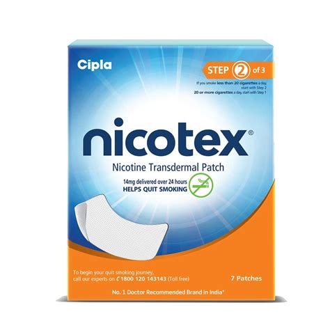 Buy Nicotex Nicotine Patch 14mg 7s Pack Online & Get Upto 60% OFF at ...