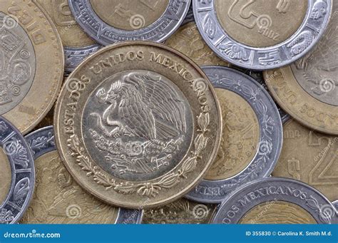 Mexican Peso Coins stock photo. Image of business, denomination - 355830