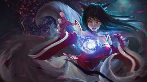 3840x2160 Resolution Ahri LoL Cool Art 4K Wallpaper - Wallpapers Den