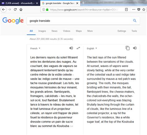 Google Translate translating the French literary text into English | Download Scientific Diagram