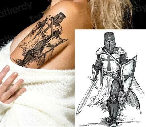 England St George Knight Templar Temporary Tattoos Women Mens - Etsy