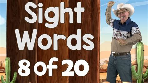 Sight Words | Ready to Read Sight Words | List 8 | Jack Hartmann in 2020 | Sight words list ...