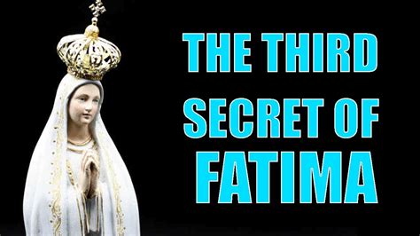 The Third Secret of Fatima - YouTube