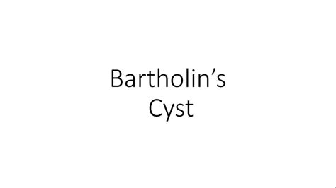 Bartholin Cyst Look Like