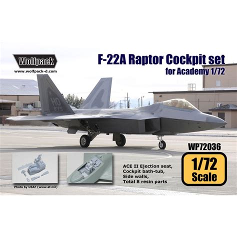 F-22A Raptor Cockpit set (for Academy 1/72)