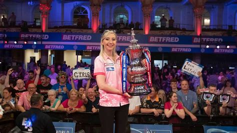 Fallon Sherrock shines on big stage with historic Women’s World Matchplay win