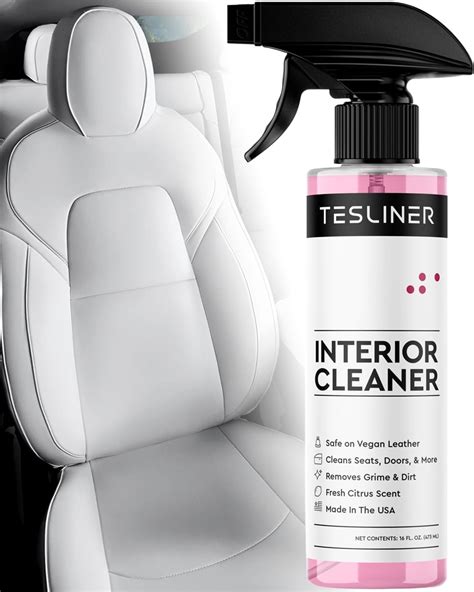 Buy Tesla White Seat Cleaner for Stains, Blue Dye - Biodegradable, Interior Tesla Cleaning ...