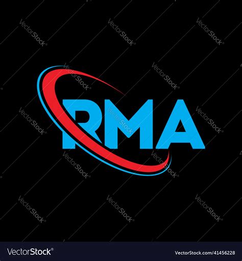 Rma logo letter design Royalty Free Vector Image