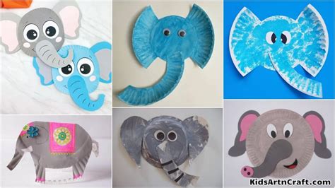 Elephant Paper Plate Crafts for Kids - Kids Art & Craft