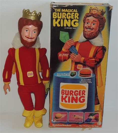 MINT 1980 BURGER KING 20" Doll Play Set Figure Vintage FAST FOOD ...