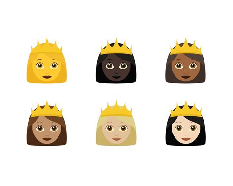 Vector Set of Princess Emoji With Skintones Svg Jpg Png - Etsy Australia