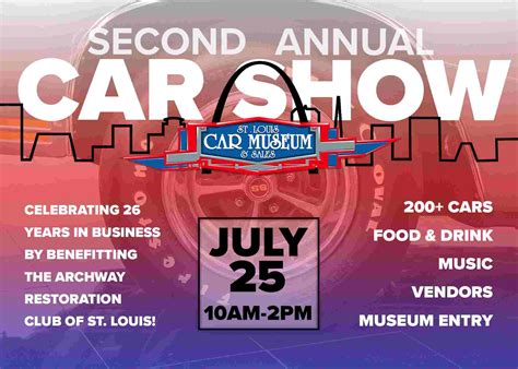 2nd Annual St. Louis Car Museum Car Show to be held July 25th, 2020 | St. Louis Car Museum