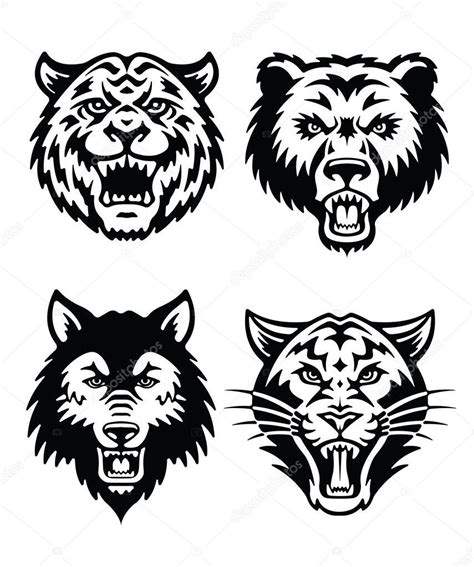 Download - Animal Mascot Vector Logo Set — Stock Illustration | Logo ...