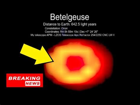 Betelgeuse Supernova BREAKING NEWS! IT'S GETTING HUGE! 1/25/2023 - YouTube