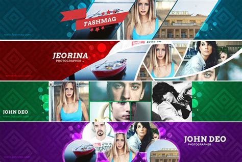 4 Collage YouTube Banners | Youtube banners, Youtube, Banner