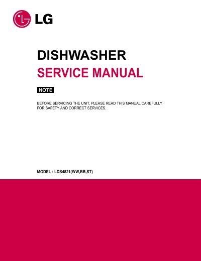 DISHWASHER SERVICE MANUAL - Appliance Factory Parts