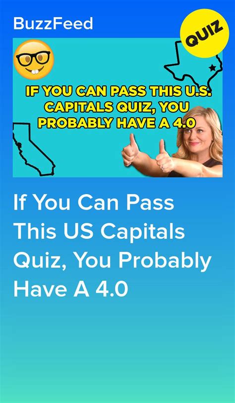 If You Can Pass This US Capitals Quiz, You Probably Have A 4.0 | State capitals quiz, World ...