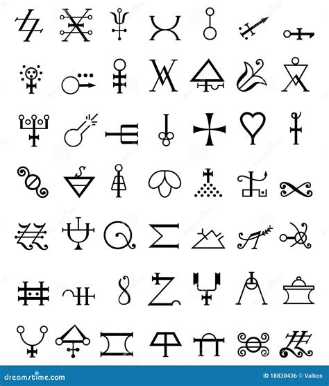 Occult Symbols Royalty Free Stock Image - Image: 18830436