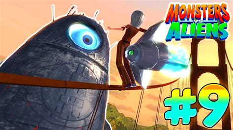 Monsters VS Aliens PC: Walkthrough Game Level 9 - Under Attack [Ginormica] - YouTube