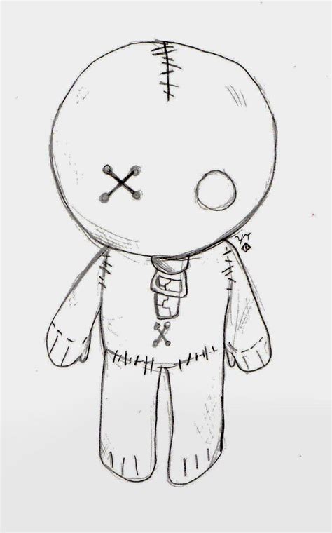 Voodoo emo doll | Cool easy drawings, Scary drawings, Cute easy drawings