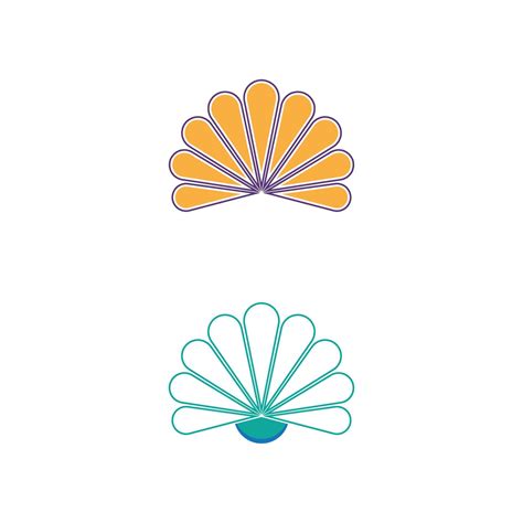 Shell logo illustration vector flat design 6811481 Vector Art at Vecteezy