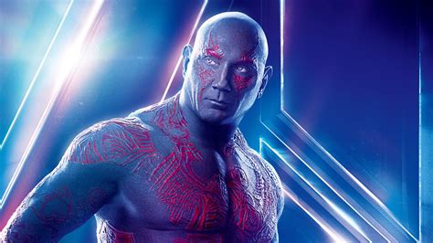 Drax in Avengers Infinity War Dave Bautista 4K 8K Wallpapers | HD ...