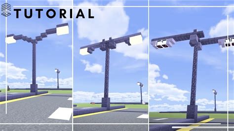 Minecraft - How to make Street Lights/Lampost // Lighting Infrastructure Tutorial #4 - YouTube