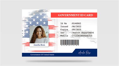 USA id card psd free