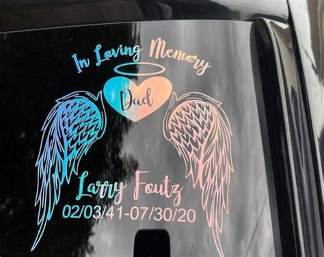 In Loving Memory Decal - Etsy